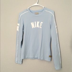 Nike silk logo top